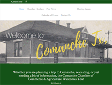 Tablet Screenshot of comanchechamber.org